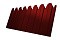 Профнастил С10B фигурный 0,5 Satin с пленкой RAL 3011 коричнево-красный