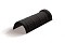 Конек полукруглый одинарный Mtile черный