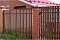 Штакетник П-образный А 0,45 PE RAL 3011 коричнево-красный