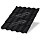 Металлочерепица МЕТАЛЛ ПРОФИЛЬ Монтекристо-X (VALORI-20-DarkGrey-0.5)