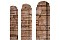 Штакетник П-образный А фигурный 0,45 Print Twincolor Sand Stone