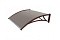 Козырьки Krovent из поликарбоната 1200х930х280 бронзовый (корич.кроншт)