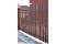 Штакетник Полукруглый Slim 0,45 PE RAL 3005 красное вино