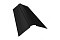 Планка конька фигурного 150x150 0,45 Drap RAL 9005 черный