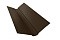 Планка ендовы верхней фигурной 150x150 0,45 PE с пленкой RR 32 темно-коричневый