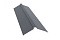 Планка конька плоского 150х40х150 0,5 Satin с пленкой RAL 9006
