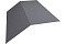 Планка конька плоского 145х145 0,45 PE с пленкой RAL 7004 сигнальный серый