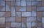 Клинкерная брусчатка ABC Lubeck braun-blau-geflammt, 200х100х52 мм