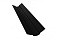 Планка ендовый верхней фигурной 70x70 0,5 GreenCoat Pural Matt RR 33 черный (RAL 9005 черный)