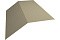 Планка конька плоского 190х190 0,5 Satin с пленкой RAL 1015 светлая слоновая кость