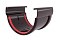 Соединитель желобов Дизайн 135 ПВХ Grand Line коричневый (RR32)